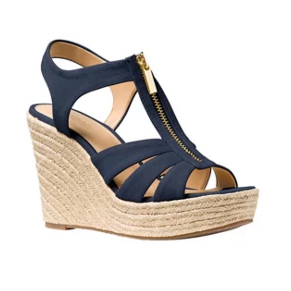 Michael Kors denim wedges - Picture 1 of 4
